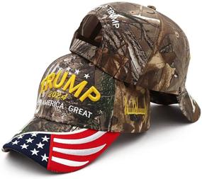 img 2 attached to 🧢 Trump 2024 Hat: Show Your Support for Keeping America Great with American Flag - Adjustable Baseball Cap