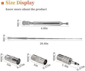 img 3 attached to 📻 Внутренняя радиоантенна FM с телескопической антенной 75 Ом с разъемом типа F мужского пола - усиливает прием для домашнего стереоустройства и систем Bluetooth Bose, Onkyo, Yamaha, Pioneer, Marantz.