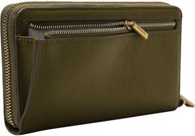 img 2 attached to Fossil Liza Around Clutch Black Women's Handbags & Wallets for Wristlets