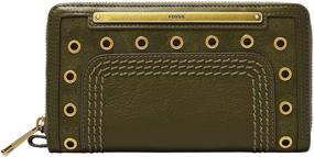 img 4 attached to Fossil Liza Around Clutch Black Women's Handbags & Wallets for Wristlets