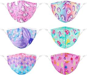 img 4 attached to Top-rated Kids Face Masks: Breathable, Reusable, and Adjustable Ear Loops with Cute Prints - Ideal for Outdoor Activities