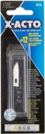 🔪 precision carving blades by elmers x-acto: no. 12 mini curved blades (pack of 5) logo