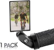 🚴 west biking bike mirror: wide-angle rear view mirror for cycling safety with 360° rotation, fits 17.4-22mm flat/drop handlebars, ideal for mountain bikes logo