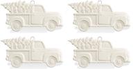 antique truck holiday tree ornament logo