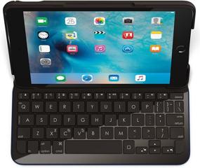 img 3 attached to 💙 Logitech Logi Focus Protective Case with Keyboard for iPad Mini 4 - Dark Blue: Enhanced Functionality and Style