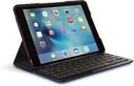 💙 logitech logi focus protective case with keyboard for ipad mini 4 - dark blue: enhanced functionality and style logo