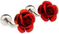 🌸 mrcuff flower cufflinks: stylish presentation and polishing for boys' jewelry logo