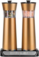 optimized for seo: kalorik copper rechargeable gravity salt and pepper grinder set logo