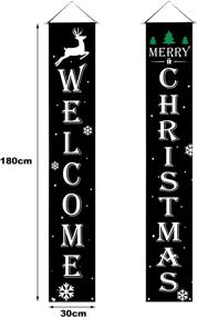 img 3 attached to Welcome Christmas Banners Hanging Outdoor