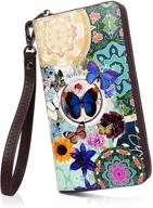 aphison wallets holder painting wristlet women's handbags & wallets logo