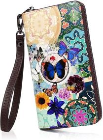 img 4 attached to APHISON Wallets Holder Painting Wristlet Women's Handbags & Wallets