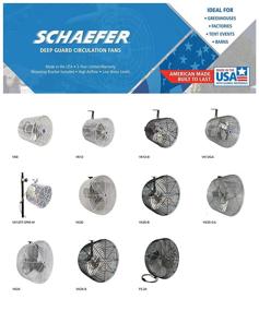 img 1 attached to 🌬️ Schaefer Versa-Kool Air Greenhouse Circulation Fan - Powerful 12 Inch, 5,473 CFM, 1/3 HP, 115/230V, Model# VK12-GA