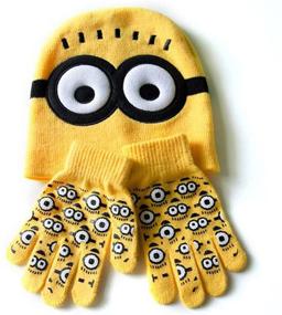 img 4 attached to ❄️ Cold Weather Accessories: Winter Hat and Gloves Set for Boys and Girls