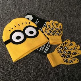 img 2 attached to ❄️ Cold Weather Accessories: Winter Hat and Gloves Set for Boys and Girls