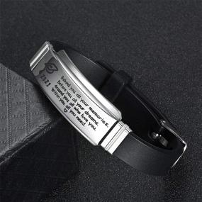 img 1 attached to 🎓 2021 Graduation Gifts for Him - KOORASY Inspirational Bracelet for College & High School Graduates, Class of 2021 Students - Sentimental Bracelet for My Son from Mom & Dad