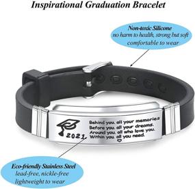 img 3 attached to 🎓 2021 Graduation Gifts for Him - KOORASY Inspirational Bracelet for College & High School Graduates, Class of 2021 Students - Sentimental Bracelet for My Son from Mom & Dad