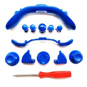 img 1 attached to 🎮 Enhance Your Xbox 360 Controller with massmall Custom Mod Kit: Thumbsticks, Dpad, Triggers, and More in Blue