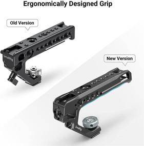 img 3 attached to 📸 Enhanced SMALLRIG Top Handle Grip with Hot Shoe and Cold Shoe Cheese Handle, Anti-Off Designed Cold Shoe Adapter Included + 15mm Rod Clamp for DSLR Camera - 2094