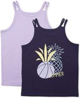 🍍 sleeveless crewneck pineapple girls' clothing by kid nation in tops, tees & blouses logo