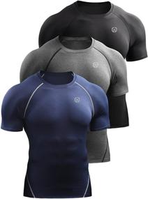 img 4 attached to Neleus Compression Baselayer Athletic Workout