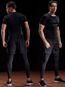 img 3 attached to Neleus Compression Baselayer Athletic Workout