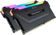 corsair vengeance rgb pro 32gb (2x16gb) 2666 c16 ddr4 память для настольных компьютеров - черная, топовая модель: cmw32gx4m2a2666c16. логотип