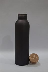 img 2 attached to 🧴 COPRON Ayurvedic Pure Copper Water Bottle 900ml, 30 fl oz - Large Leak Proof Smooth Finish (Black copper) - Ideal Copper Water Container Vessel for Drinking Water