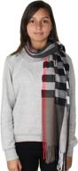 gilbins winter checked cashmere blanket women's accessories in scarves & wraps logo