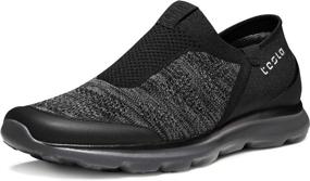 img 4 attached to TSLA TF RX255 BLK_Men Performance Walking Sneaker Men's Shoes