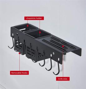 img 1 attached to Стеллажи，Кухонный стеллаж，Кухня для хранения，Кухонные палочки для еды Штамповка，Нержавеющая сталь