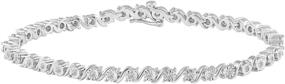 img 4 attached to 💎 Sterling Boys' Jewelry: Natural Diamond Tennis Bracelet for Bracelets – Enhance Elegance!