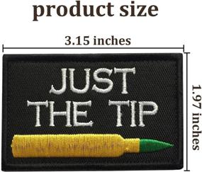 img 2 attached to Just The Tip Penetrator Funny Hook & Loop 3D Embroidery Patch Military Tactical Patch