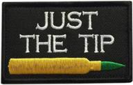 just the tip penetrator funny hook & loop 3d embroidery patch military tactical patch logo