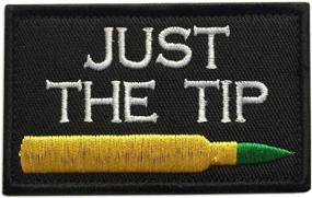 img 4 attached to Just The Tip Penetrator Funny Hook & Loop 3D Embroidery Patch Military Tactical Patch