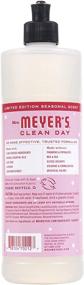 img 3 attached to 🍃 Mrs. Meyer's Clean Day Dishwashing Liquid Dish Soap - Cruelty-Free Formula, Refreshing Peppermint Scent, 16 oz Bottle