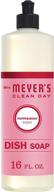 жидкое моющее средство для мытья посуды mrs. meyer's clean day - формула без жестокости, освежающий аромат мяты, 16 унций. логотип