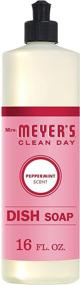 img 4 attached to 🍃 Mrs. Meyer's Clean Day Dishwashing Liquid Dish Soap - Cruelty-Free Formula, Refreshing Peppermint Scent, 16 oz Bottle