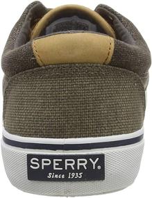 img 2 attached to Sperry Striper Sneaker Ivory Linen Men's Shoes