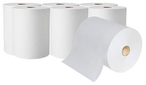 img 3 attached to 🧻 A World of Deals High Capacity White Paper Towels, 10x800 ft (Pack of 6 Rolls) - Premium Quality for Touchless Automatic Roll Towel Dispenser