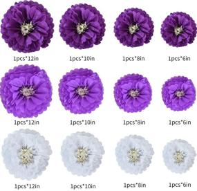 img 3 attached to 🌸 Lavender Chrysanth Crafting Birthday Decoration (12"): Stunning DIY Party Decor!