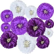 🌸 lavender chrysanth crafting birthday decoration (12"): stunning diy party decor! logo