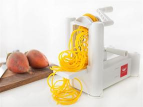 img 2 attached to 🥦 6-Blade Vegetable Slicer & Spiralizer by Paderno World Cuisine - Counter-Mounted, 6 Stainless Steel Blades Included