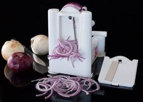 img 1 attached to 🥦 6-Blade Vegetable Slicer & Spiralizer by Paderno World Cuisine - Counter-Mounted, 6 Stainless Steel Blades Included