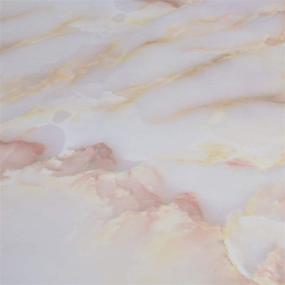 img 1 attached to 🔶 Art3d Marble Contact Paper for Countertops - Self Adhesive Shelf Drawer Liner - Decorative Contact Wallpaper - Waterproof, Peel and Stick, Easily Removable - 17.71" x 78.74" (Matt)