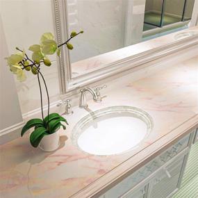 img 3 attached to 🔶 Art3d Marble Contact Paper for Countertops - Self Adhesive Shelf Drawer Liner - Decorative Contact Wallpaper - Waterproof, Peel and Stick, Easily Removable - 17.71" x 78.74" (Matt)