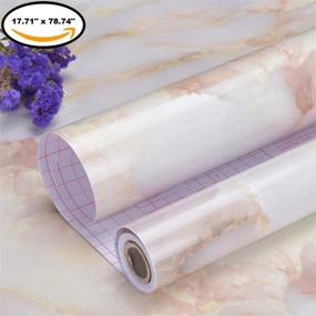 img 2 attached to 🔶 Art3d Marble Contact Paper for Countertops - Self Adhesive Shelf Drawer Liner - Decorative Contact Wallpaper - Waterproof, Peel and Stick, Easily Removable - 17.71" x 78.74" (Matt)