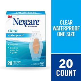 img 3 attached to Nexcare Clear Waterproof Bandages - 20 Each, One Size