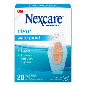 img 4 attached to Nexcare Clear Waterproof Bandages - 20 Each, One Size