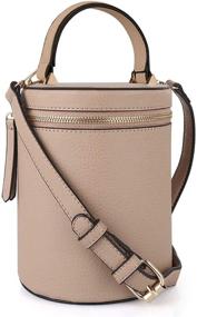 img 4 attached to OLIVIABYKY Crossbody Bucket Cylinder Handbags Women's Handbags & Wallets