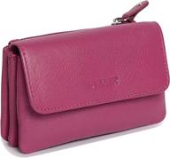 saddler triple gusset additional section women's handbags & wallets logo